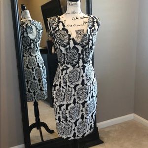 Plenty Tracy Reese Black and White Floral Dress